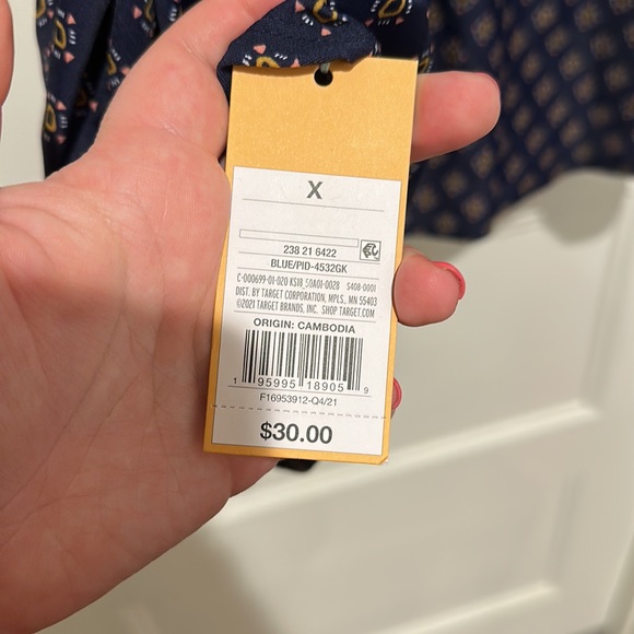 NWT Target swim X plus Kona sol tankini blue keyhole cut out brand new - Picture 3 of 5